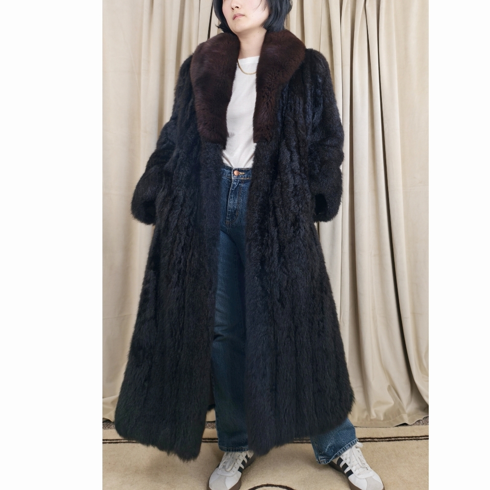Vintage Jacobson's Full Length Genuine Fur Beaver Coat